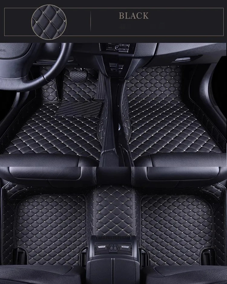Tapis de sol de voiture 3D personnalisé, pour Volkswagen Vw Tiguan 2017-2023 Touareg 2019-2023 2011-2018, accessoires d'intérieur en cuir artificiel