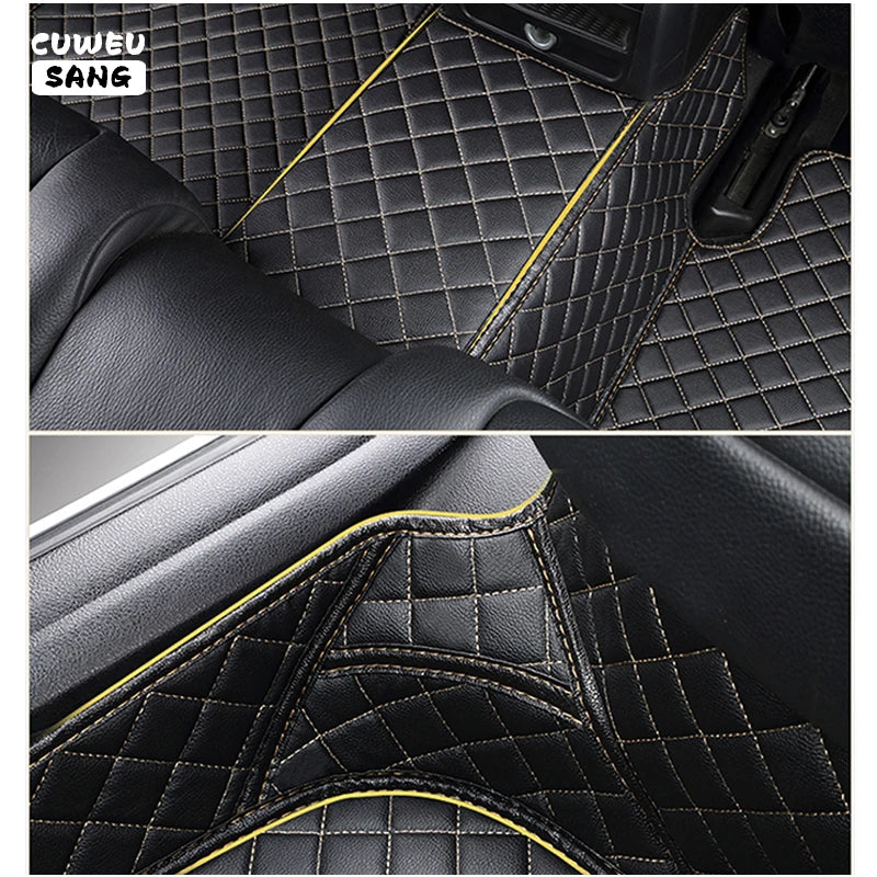 CUWEUSANG tapis de sol de voiture personnalisé pour BYD Atto 3 joint de dauphin F0 F3 F6 E6 G3 G6 S6 chanson Qin Auto tapis pied Coche accessoire