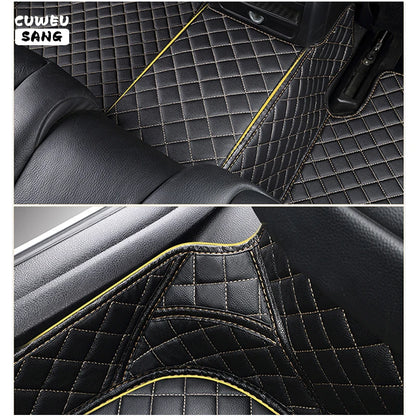 CUWEUSANG tapis de sol de voiture personnalisé pour BYD Atto 3 joint de dauphin F0 F3 F6 E6 G3 G6 S6 chanson Qin Auto tapis pied Coche accessoire