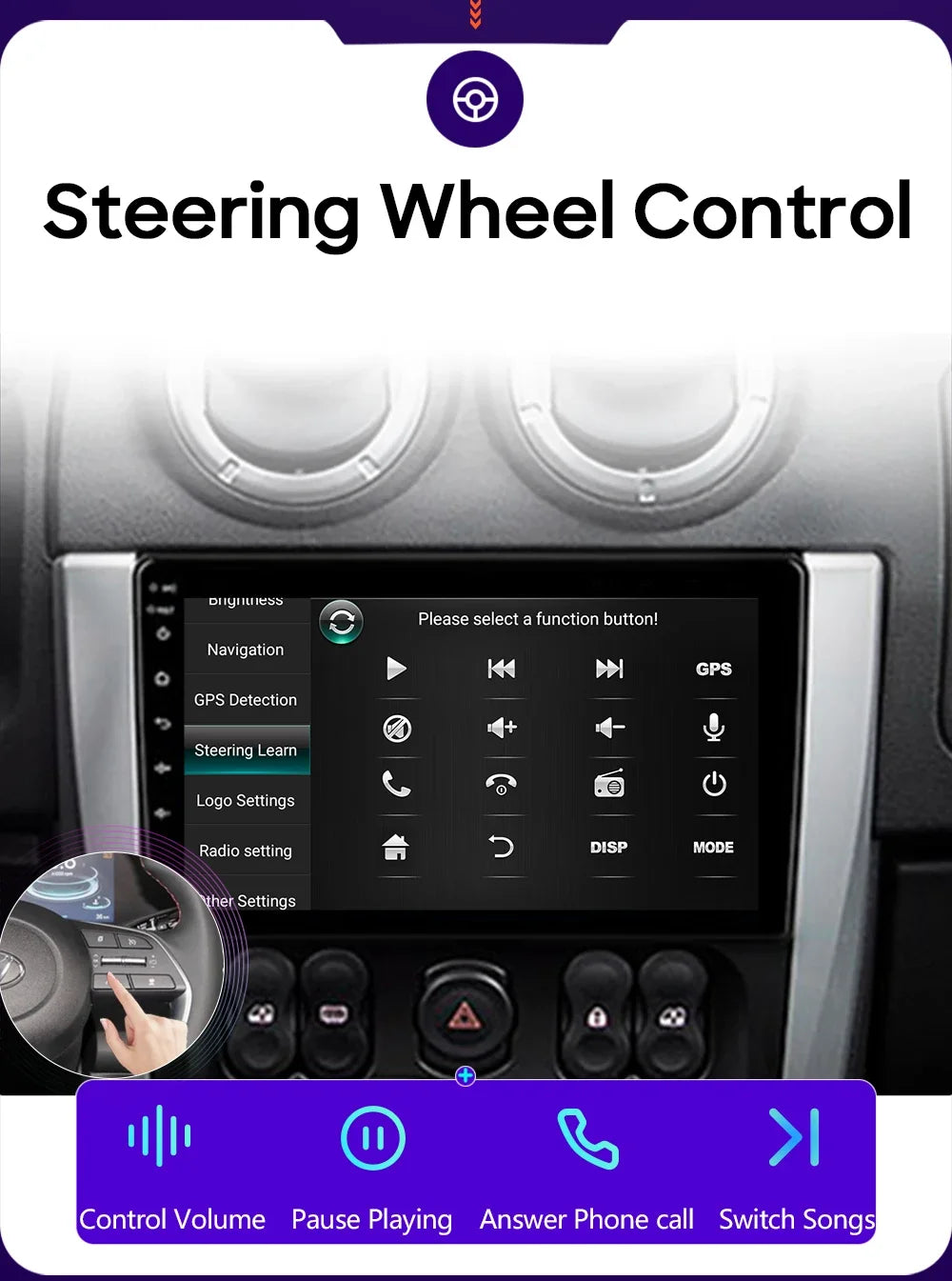 Autoradio Carplay pour Peugeot Partner 1 2002-2008 Partner origine 1 2008-2011 GPS Android Auto lecteur multimédia stéréo No 2din
