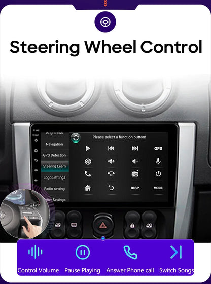 Autoradio Carplay pour Peugeot Partner 1 2002-2008 Partner origine 1 2008-2011 GPS Android Auto lecteur multimédia stéréo No 2din