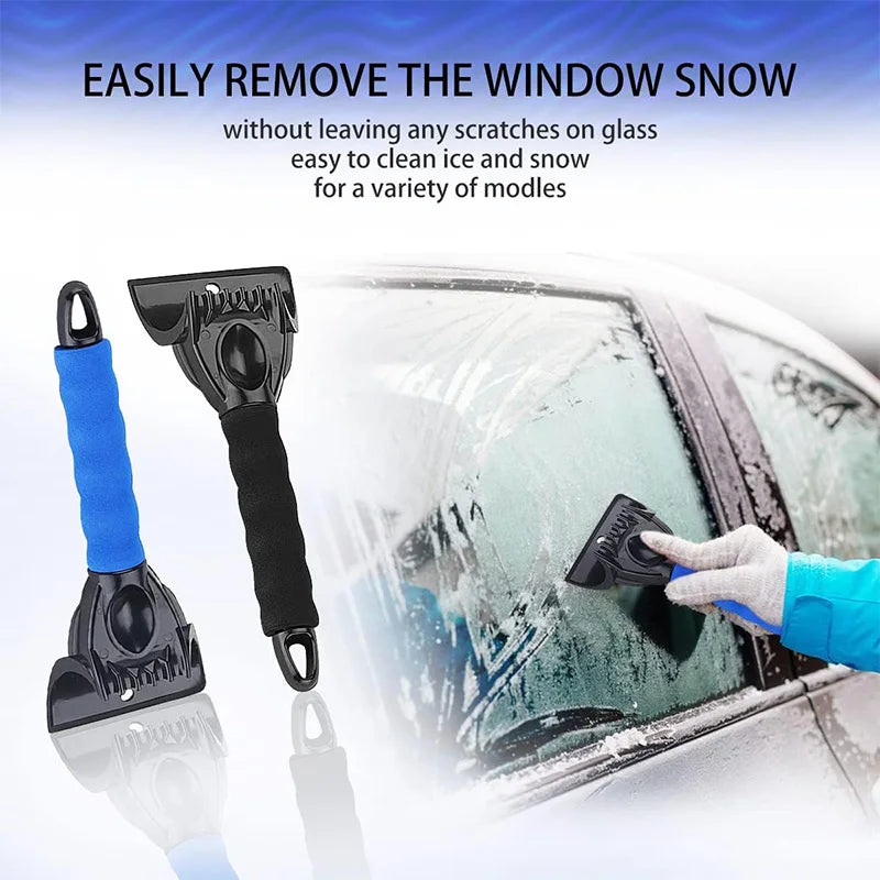 Grattoirs à glace pour pare-brise de voiture, grattoir à neige avec serviette, véhicule, outils d'élimination du gel de neige, Mini brosse à glace, pelle, utilisation en hiver
