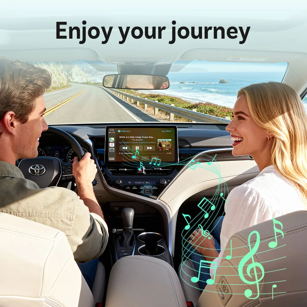 Adaptateur sans fil CarPlay et Android Auto Ottocast Mini Dot Express, WiFi 6, BT 5.4, Plug & Play pour Audi, Toyota, VW, Nouveauté 2026