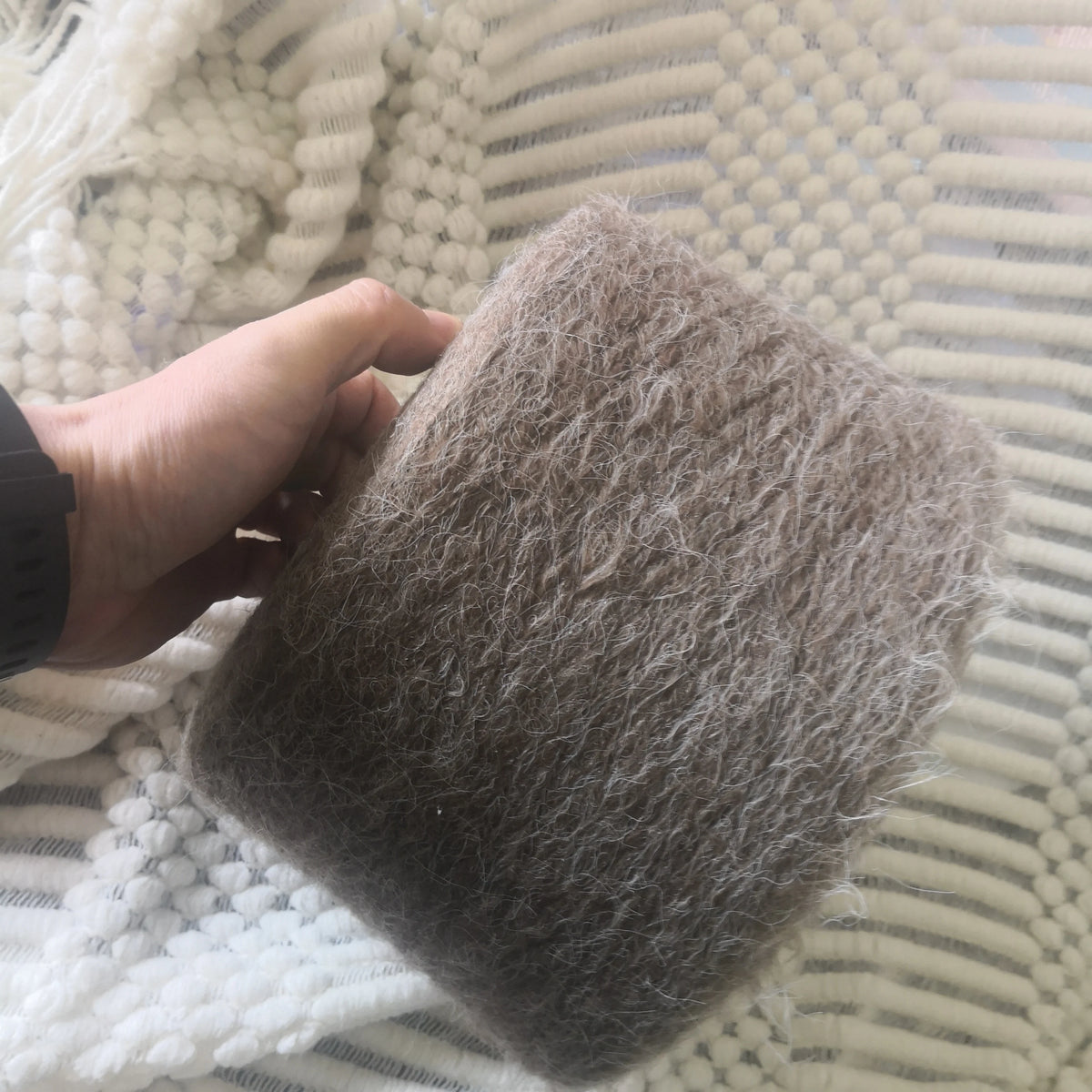 Laine tricotée à la main en forme de lapin Super douce, fil Mohair au Crochet chaud, acrylique, anti-boulochage, pour pull, écharpe, haute qualité, 500g, 1 pièce