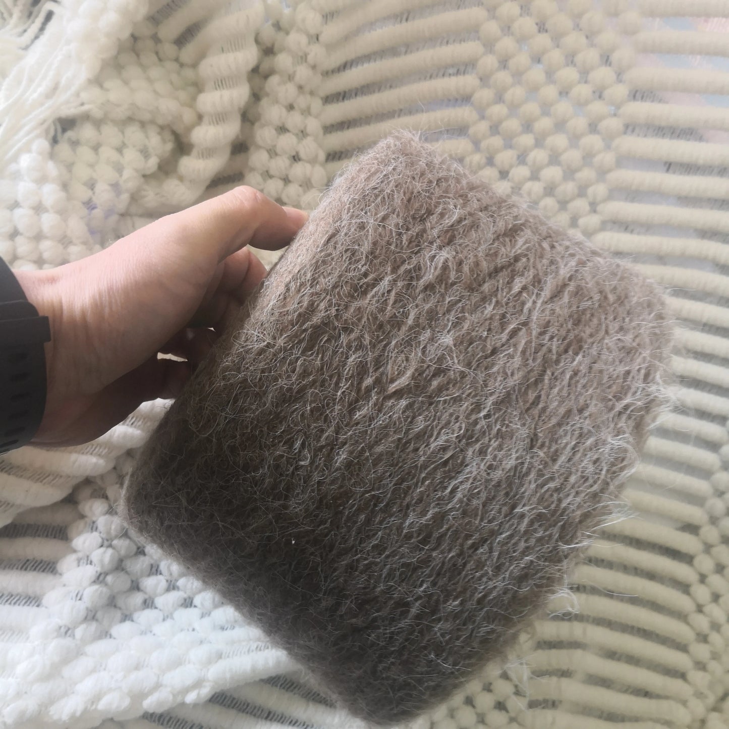 Laine tricotée à la main en forme de lapin Super douce, fil Mohair au Crochet chaud, acrylique, anti-boulochage, pour pull, écharpe, haute qualité, 500g, 1 pièce