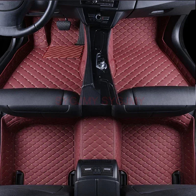 Tapis de sol de voiture 3D personnalisé, pour Volkswagen Vw Tiguan 2017-2023 Touareg 2019-2023 2011-2018, accessoires d'intérieur en cuir artificiel
