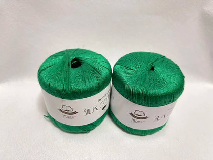 Nouveau 2 pièces noël soie dentelle coton lait Crochet fil bébé tricoté à la main chaud doux fil à tricoter pour le tricot à la main