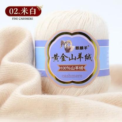 Fil de laine 100 cachemire pour optique moyenne ogo, écharpe, chaussettes, glafraîchement, chaud, 3 plis, crochet, doux pour la peau, 100% g/ensemble