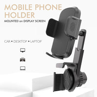 Support de téléphone portable pour écran d'affichage monté sur voiture, Rotation libre à 360 degrés, support pliable utilisé pour voiture et véhicule électrique