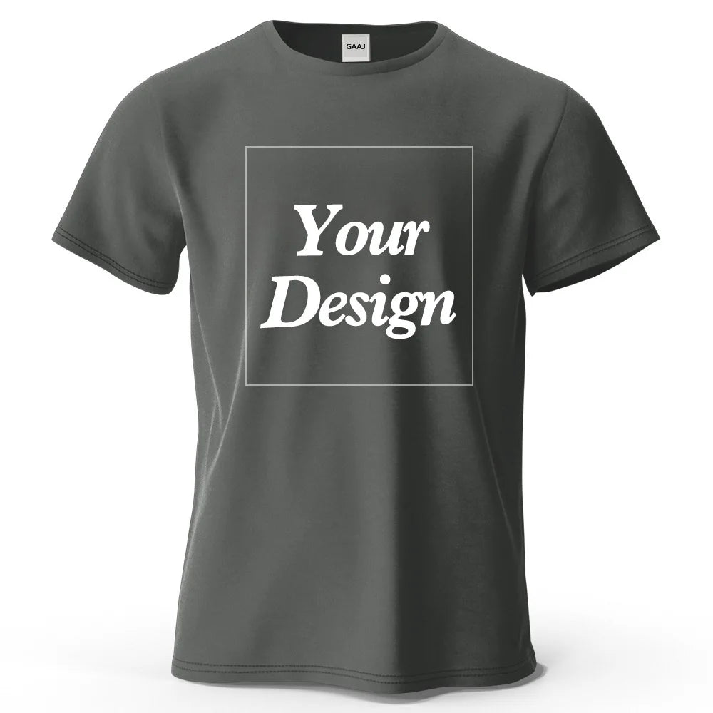 T-shirt personnalisé t-shirt personnalisé t-shirt personnalisé bricolage imprimer votre photo marque Logo texte hommes femmes 100% coton cadeau Premium