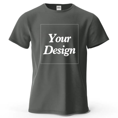 T-shirt personnalisé t-shirt personnalisé t-shirt personnalisé bricolage imprimer votre photo marque Logo texte hommes femmes 100% coton cadeau Premium