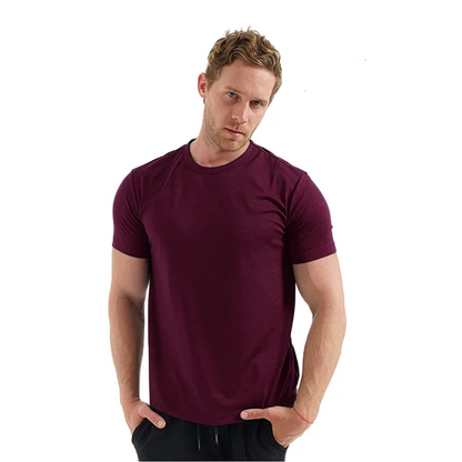 T-Shirt avec couche de Base en laine mérinos pour hommes, 180GSM, évacuant l'humidité, respirant, séchage rapide, Anti-odeur, taille ASIA