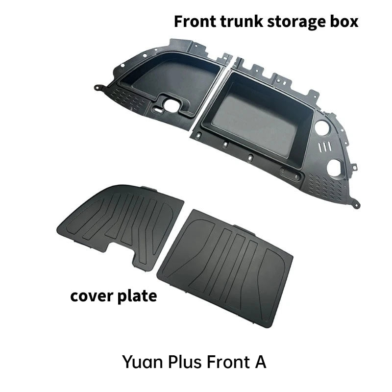 Pour BYD Yuan Plus ATTO 3 coffre de voiture stockage avec couvercle coffre déflecteur boîte de remplissage boîte de rangement Invisible accessoires de Modification de voiture