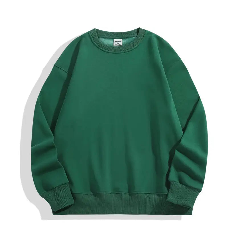 Bricolage Logo personnalisé 500GSM poids lourd hommes sweats à capuche nouveau automne hiver épais coton hommes haut couleur unie sweat à capuche pull