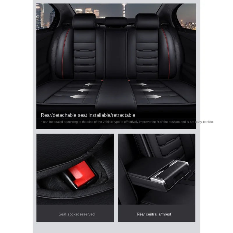 Housse de siège de voiture universelle pour PEUGEOT, tous les modèles de voiture 206 307SW 308 407 408 508sw 208 2008 3008 4008 5008, accessoires d'intérieur