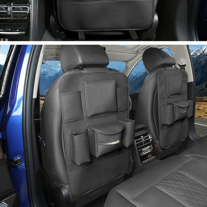 Cuir pour BYD YangWang U8 U9 2025 siège de Console centrale de voiture placer des articles sac en papier de rangement organisateur rangement sac à dos garniture