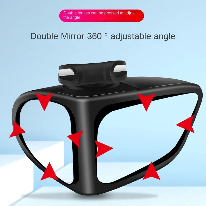 Rétroviseurs de voiture réglables et rotatifs, rétroviseur grand angle, rétroviseur de sécurité transparent, accessoires convexes, angle mort à 360 °, 2 pièces