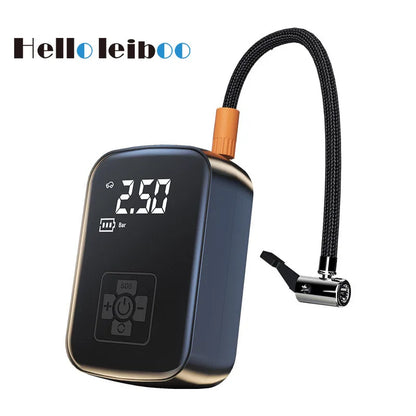 LEIBOO compresseur d'air de voiture filaire/sans fil 150PSI pompe de gonflage de pneu électrique Portable pour balles de pneu automatique de vélo de moto