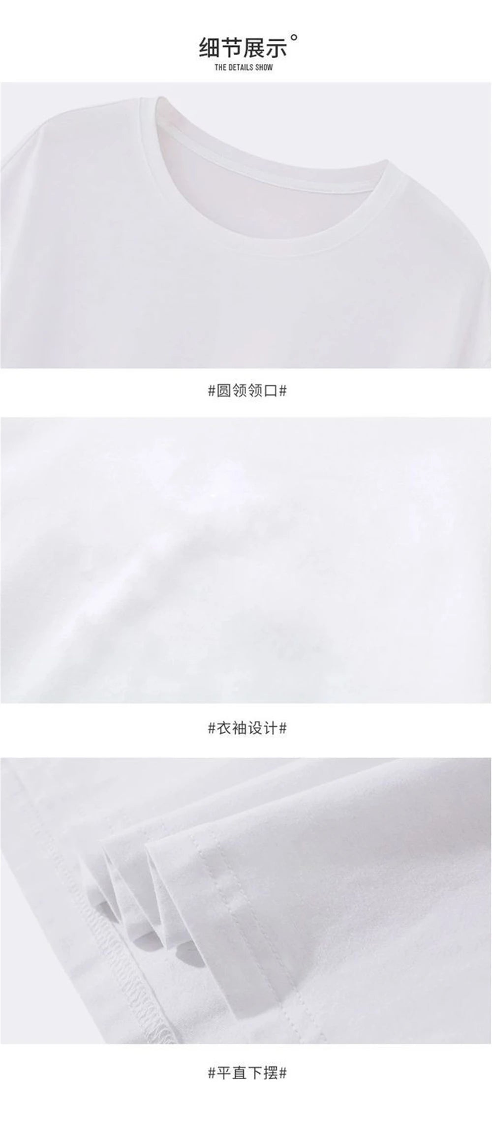 2 pièces 100% coton solide t-shirts hommes et femmes à manches courtes blanc t-shirts décontracté respirant ample col rond T-shirt Couple hauts