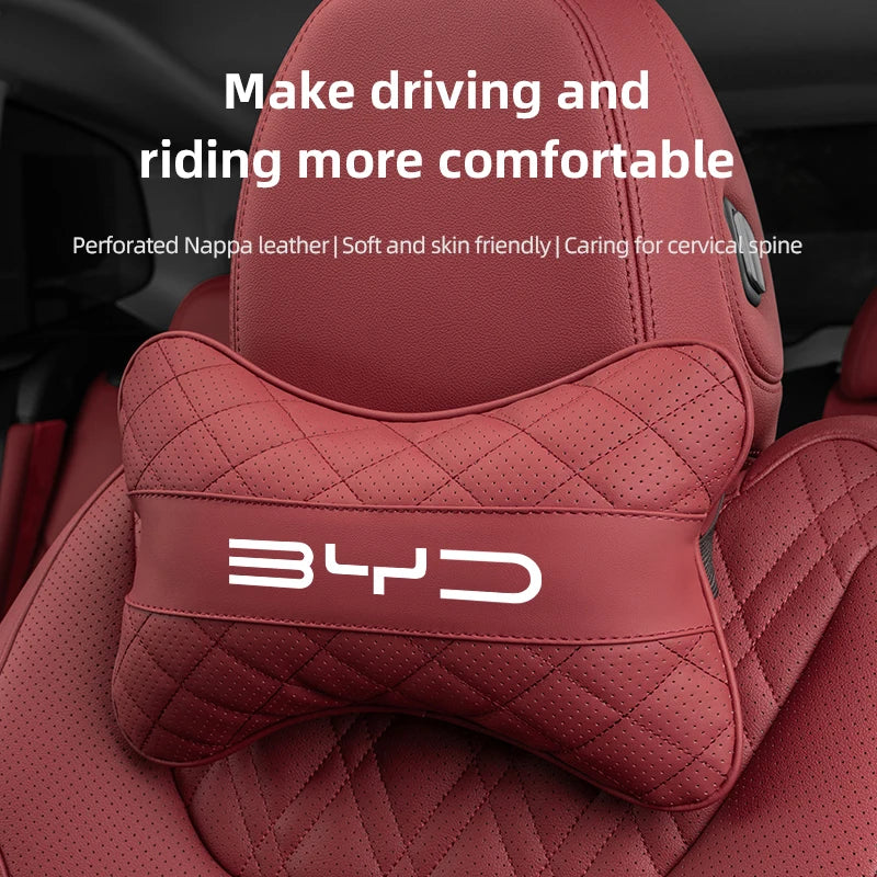 Oreiller de cou pour siège de voiture, appui-tête, coussin de soutien de la taille lombaire pour BYD Atto 3 Yuan Plus Han Tang EV F3 E6 Dmi Song F0 Qin Pro G3 Ea1