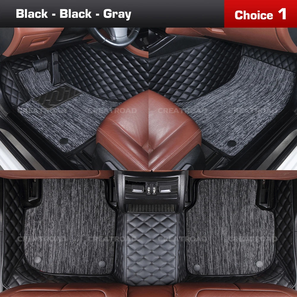 Tapis de sol de voiture Double couche, couverture de tapis automobile personnalisée, accessoires d'intérieur pour Xpeng G6/G9 2022 2023 2024 2025
