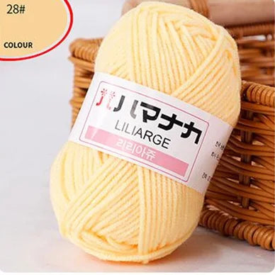 Fil de laine à tricoter en coton doux et doux pour bébé, fil de velours en fibres épaisses, fil de laine à tricoter à la main pour pull de bricolage