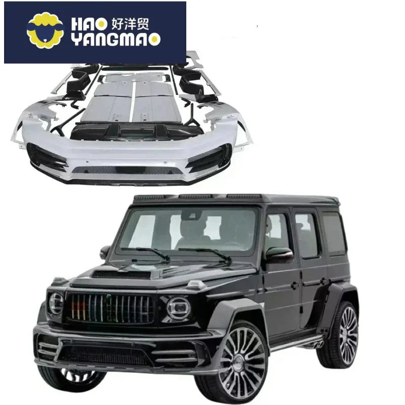 Kit carrosserie en fibre de carbone moulé avec précision, résistant aux UV, pour Mercedes-Benz Classe G W464