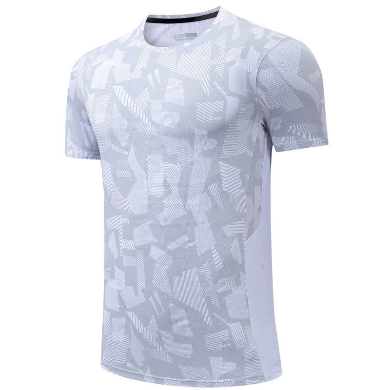 Chemises de sport à manches courtes pour hommes, t-shirt à séchage rapide, respirant, course à pied, jogging, entraînement de gym 3D, impression de lettres, mode
