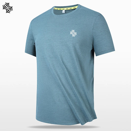 SBWL-T-shirt à séchage rapide pour homme, chemise de protection respirante, soie glacée, randonnée en plein air, course à pied, perte de poids, fitness, sport, haute qualité