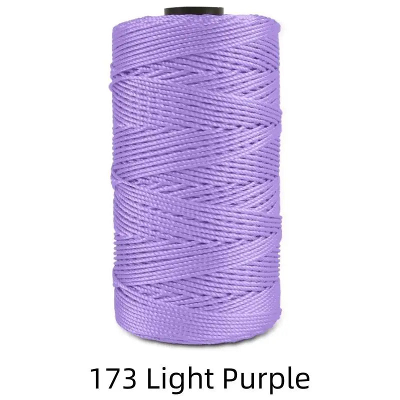 Fil de soie et coton glacé léger d'été, 1.5mm, 200m, fil au Crochet pour bricolage, artisanat, sac, chapeau, chaussures, fil en polypropylène, cordon de fil au Crochet