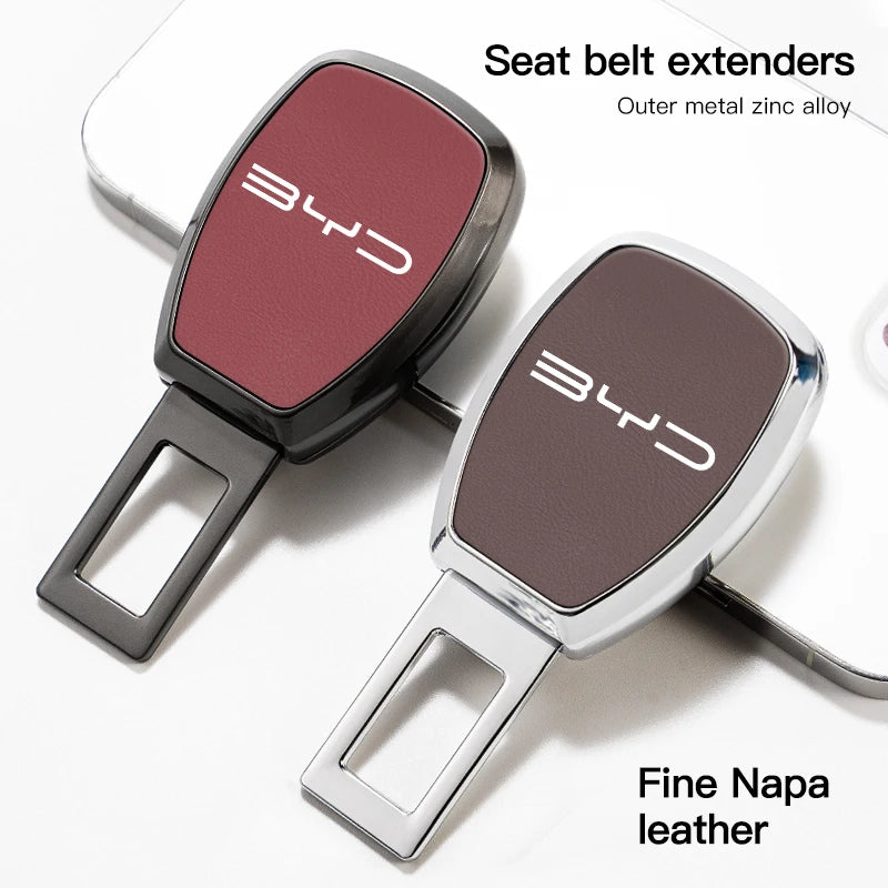 Boucle d'extension de ceinture de sécurité de voiture, accessoires de couverture de ceinture de sécurité pour BYD Atto E6 Tang E3 E9 F3 Song F3R Qing Yuan D1 S6 F0 E5 E2 E1