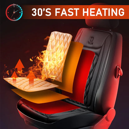 Coussin chauffant pour siège de voiture, en flanelle, 12V, universel, pour l'hiver siege chauffant voiture siège chauffant voiture