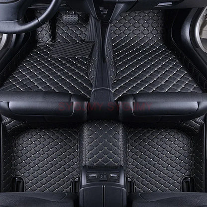 Tapis de Sol de Voiture 3D Personnalisé en Cuir Artificiel, Accessoires d'Nikpour BMW Série 5 E39 1995-2004 E60 F10 G30 2017-2022