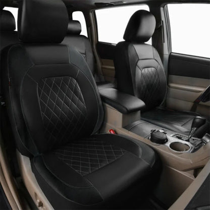 Ensemble complet de housses de siège de voiture, 9 pièces, housses de Protection imperméables et antidérapantes en cuir PU, accessoires universels pour camions et Van SUV