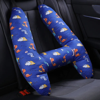 Cute Animal Pattern Kid Neck Head Support, U-Shape Children Travel Pillow Cushion for Car Seat, Safety Neck Pillow for Kids
