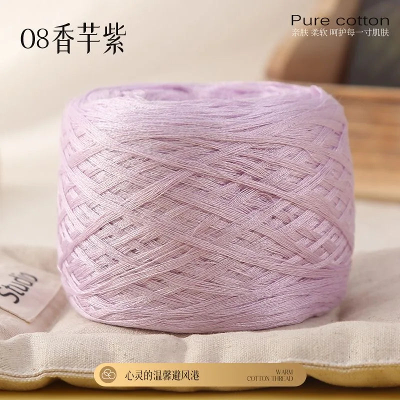 Fil de coton de bambou 100g pour tricoter le fil de coton, ligne Croche, tissu en soie de styliste, frais en été, fil pour bébé tricoté