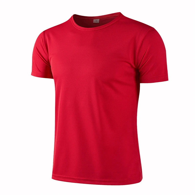 T-shirt de sport à manches courtes à séchage rapide pour hommes et femmes, maillot de gym, chemise de fitness, t-shirt de course, vêtements de sport respirants pour adolescents