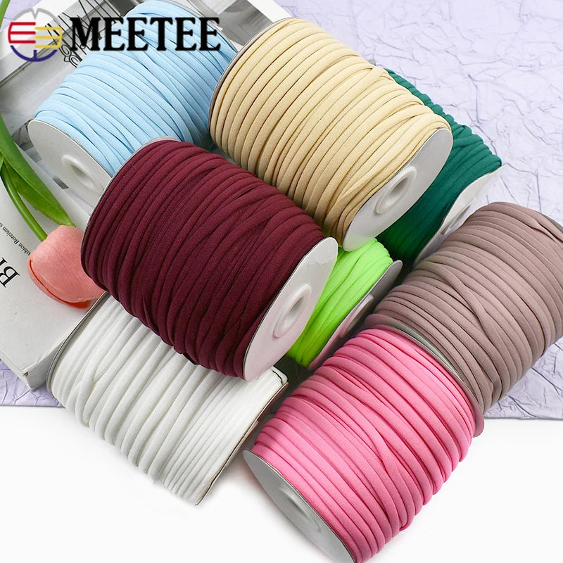 30/50M 3/5mm Nylon élastiques corde bandes de caoutchouc masque cordon huile noyau bande élastique vêtements décor bandes extensibles bricolage accessoires de couture
