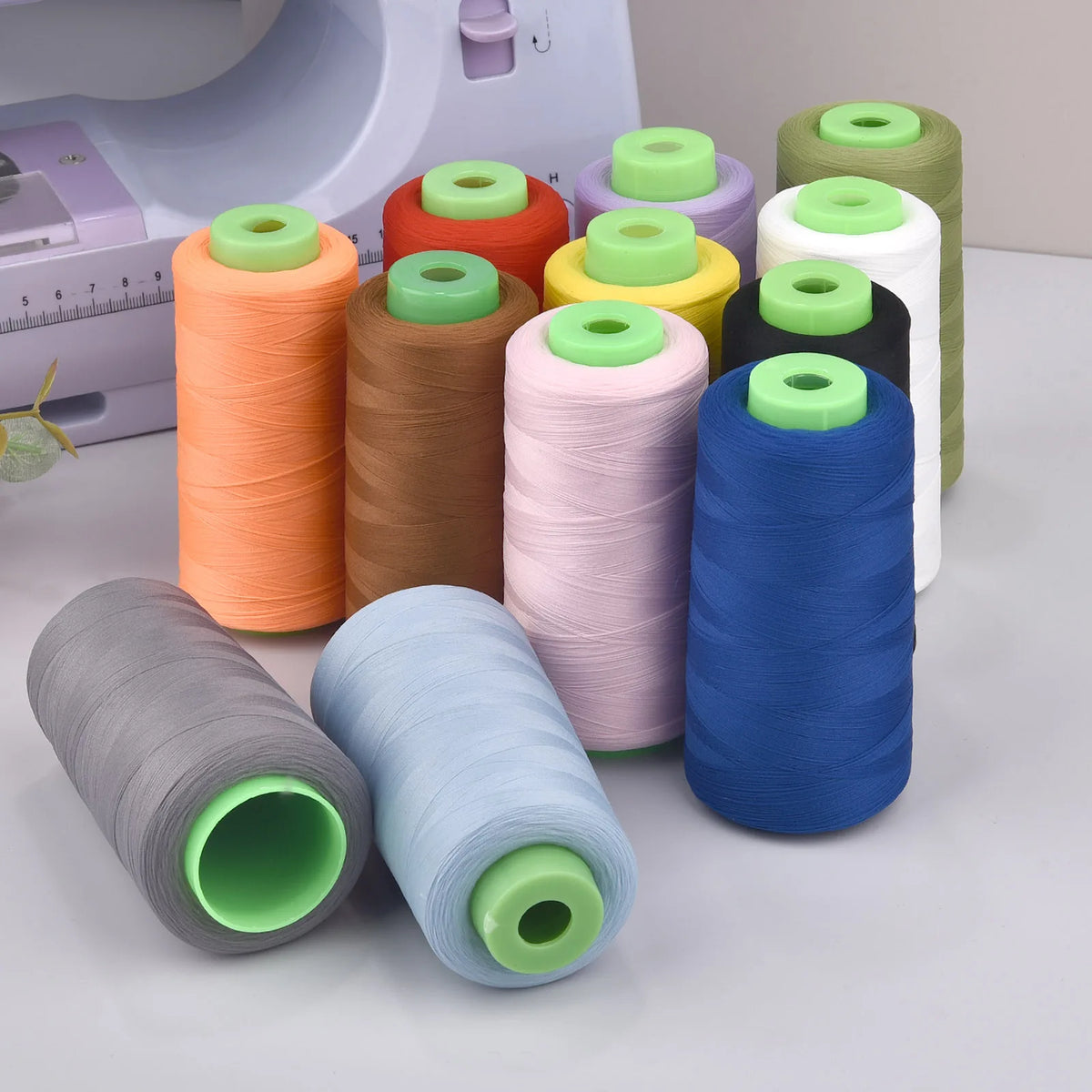 100D/2 3000 Yards fil à coudre en Nylon haute élasticité fil couleur fil à coudre bord couture fil soie fil élastique
