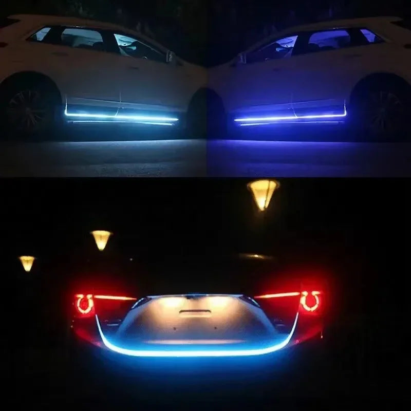 Bande lumineuse Led météore dynamique pour capot de voiture, 1 pièce, Guide universel pour capot de moteur, barre lumineuse décorative, phares automobiles, feu de circulation