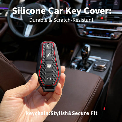 Pour BYD Sealion 7 Seal Song Plus Dolphin King Atto 3 Qin Plus Tang Destroyer E7 – Housse de clé de voiture, coque de protection, porte-clés, étui pour télécommande
