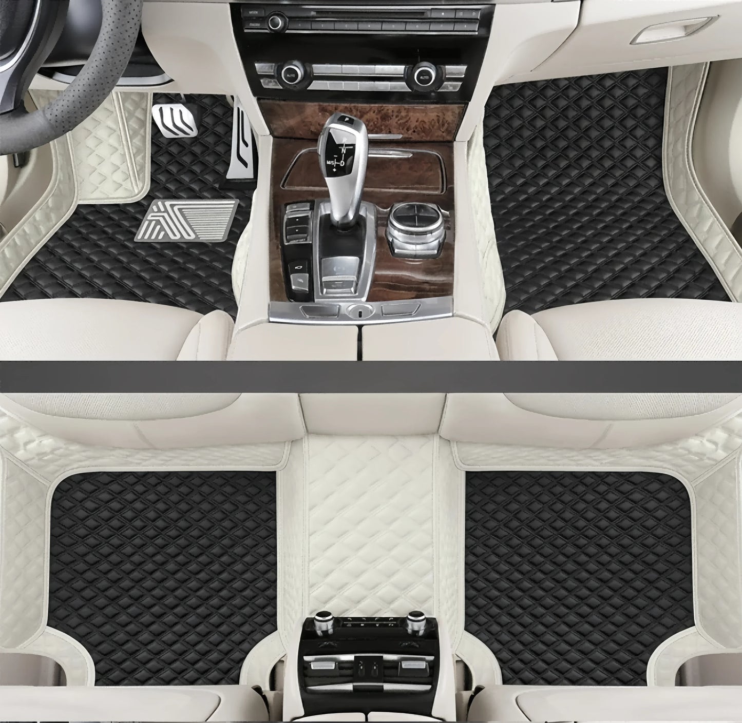 Tapis de sol de voiture personnalisés adaptés à la BMW X5 5 sièges véhicule électrique 2017-2019 tapis de pied en cuir automatique tapis