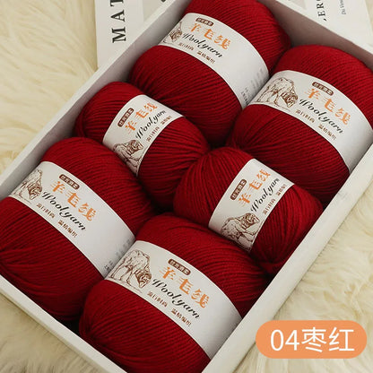 Fil de laine mélangé au Crochet de qualité supérieure, pour pull, écharpe, fil épais, 4 plis, 3 pièces x 100g = 300 grammes