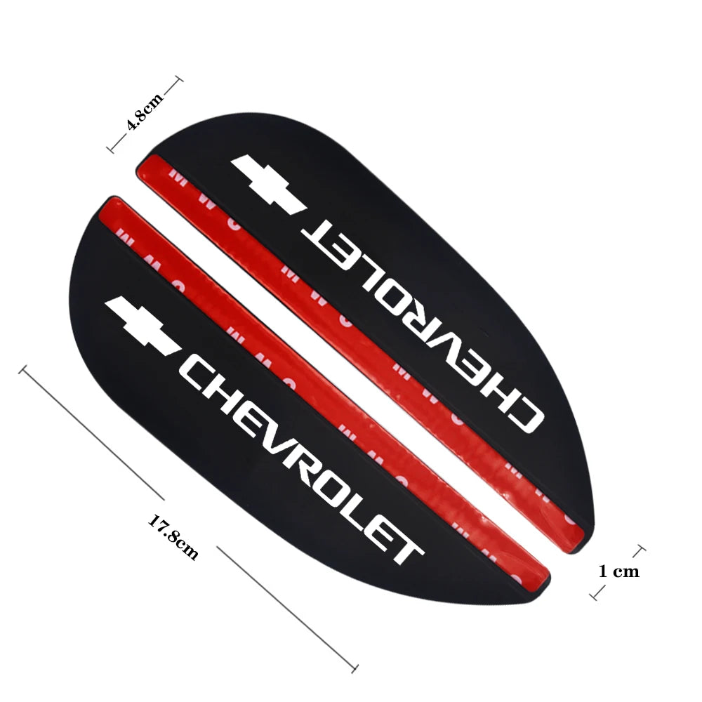 Bouclier de pluie pour rétroviseur de voiture, 2 pièces, pour Chevrolet Trax Cruze Malibu Camaro Cavalier Equinox Orlando, accessoires
