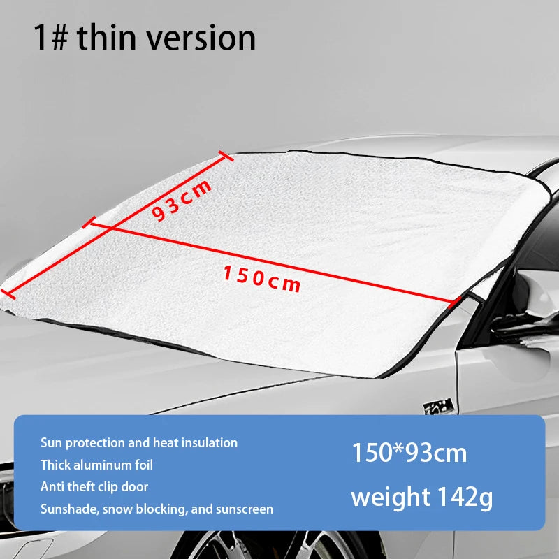 Couverture de neige magnétique pour voiture, couverture de pare-brise avant de voiture, pare-soleil extérieur, Protection contre la neige, demi-couverture de pare-brise