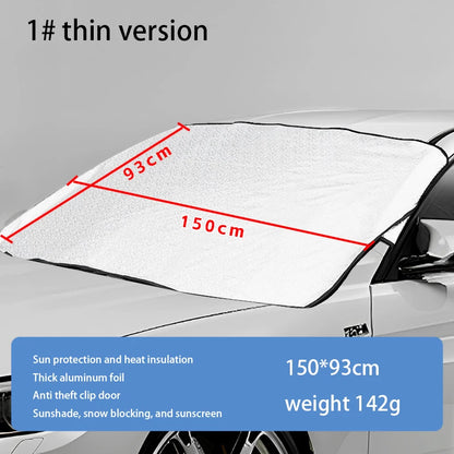 Couverture de neige magnétique pour voiture, couverture de pare-brise avant de voiture, pare-soleil extérieur, Protection contre la neige, demi-couverture de pare-brise