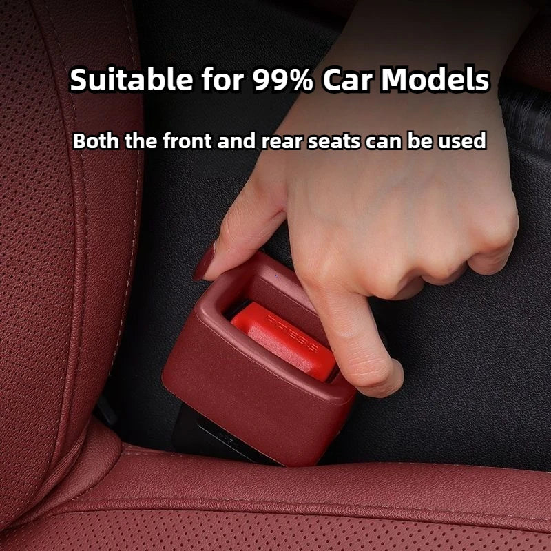 Couvercle de boucle de ceinture de sécurité de voiture, anti-rayures, protecteur de bouton de ceinture de sécurité, support de ceinture de sécurité, accessoires d'intérieur automobile