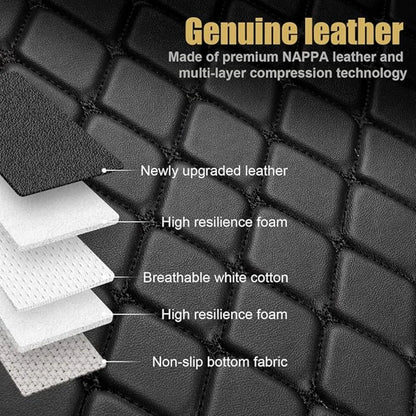 Tapis de sol en cuir personnalisé pour BMW Série 3, F30, F31, Touring F34, IGHTG20, 20-23, Couverture complète, Auto, Doublures de sol de luxe