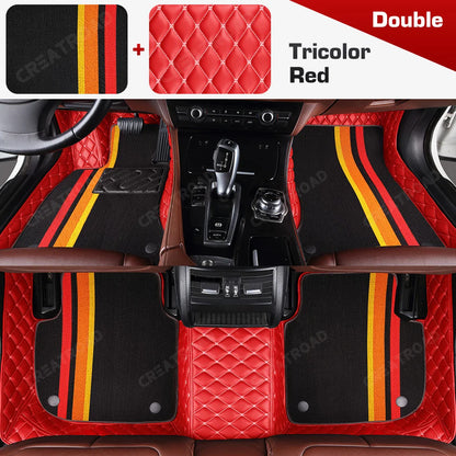Tapis de sol de voiture Double couche, couverture de tapis automobile personnalisée, accessoires d'intérieur pour Xpeng G6/G9 2022 2023 2024 2025