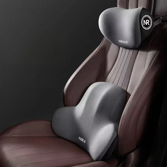 Oreiller de Protection du cou en mousse à mémoire de forme pour voiture, coussin de dossier lombaire, coussin d'appui-tête de voiture